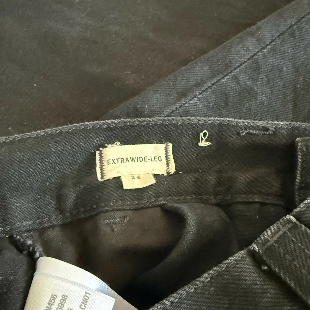 Madewell Extra Wide Leg Black Jeans